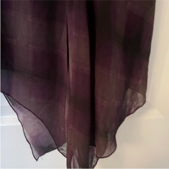 Ruff Hewn Purple Plaid Midi Skirt - Picture 5 of 12